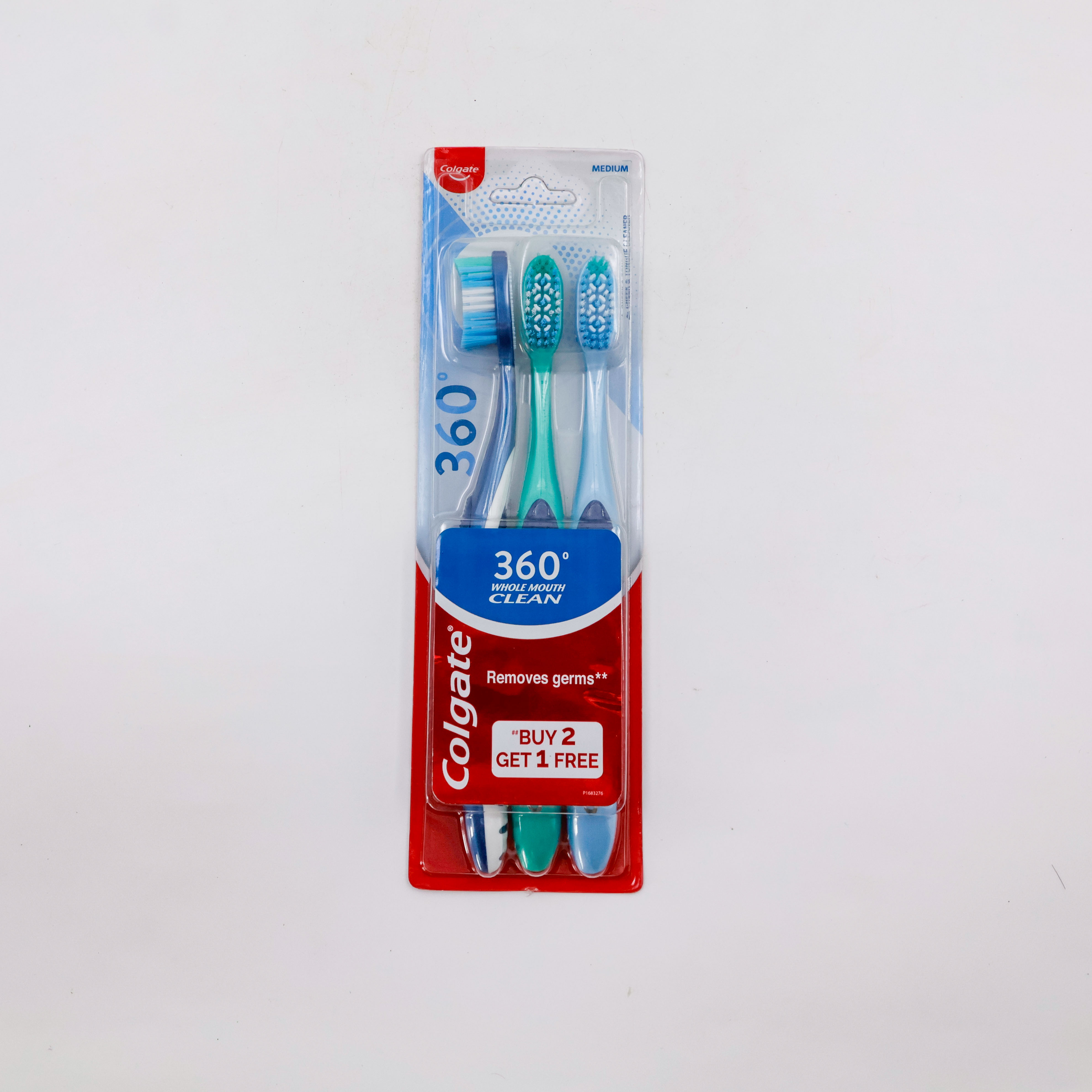 Colgate Tooth Brush 2+1 360 Whole Mouth Clean 3PC